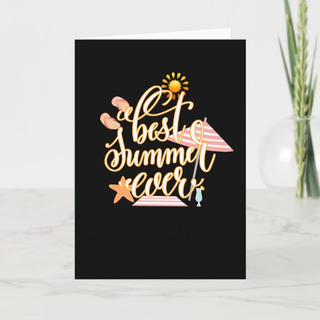 Best Summer Ever Karte (Vorderseite)