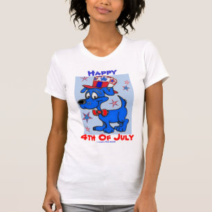 BEST T - SHIRT - 4. JULI BLAUE HUNDE PATRIOT