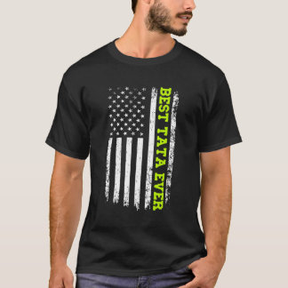 Best Tata je 4. Juli American Flag Patriotic T-Shirt
