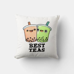 Best Tea Funny Besties Boba Tea Pub Kissen