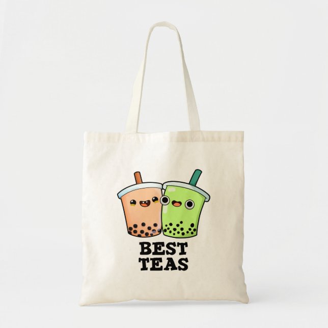 Best Tea Funny Besties Boba Tea Pub Tragetasche (Vorne)