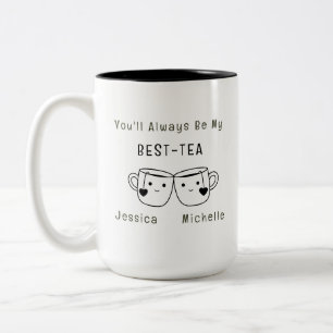 Best-Tea-Personalisiert-Freundschaft Zweifarbige Tasse