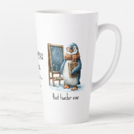 Best Teacher Ever Winter Penguin Design Milchtasse