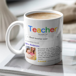 Best Teacher/in Search Results Foto & Message Kaffeetasse