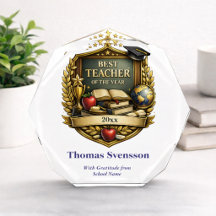 Best Teacher of the Year Award Personalized