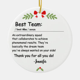 Best Team Definition Mitarbeiterbewertung Custom Keramik Ornament