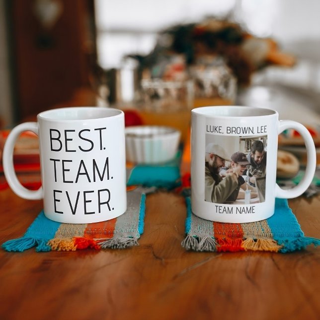 Best Team Ever - Personalisiertes Office Team Foto Kaffeetasse (Von Creator hochgeladen)