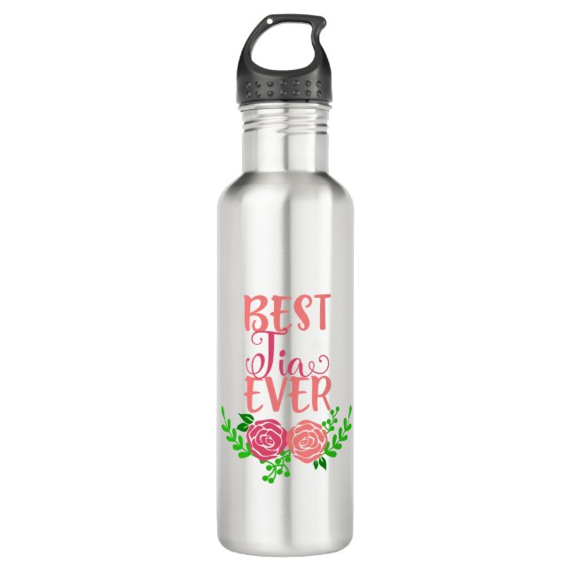 Best Tia je Edelstahlflasche (Vorderseite)