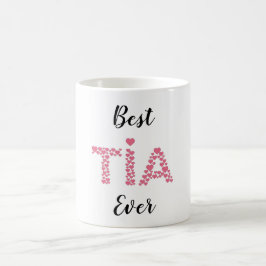 Best Tia je rosa Herzen Niedlich Personalisiert Kaffeetasse
