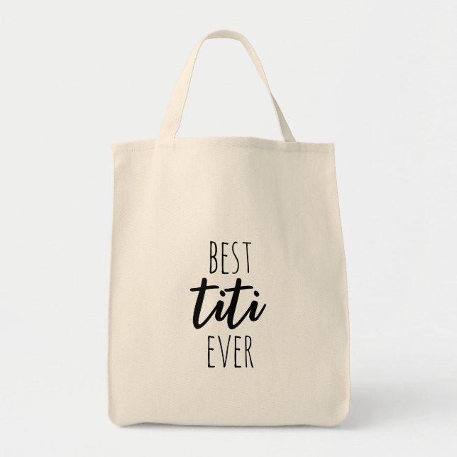 Best Titi je Spanish Auntie Niedlich Spanglish Tragetasche (Vorne)