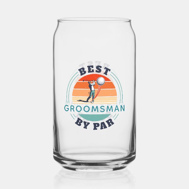 Best Trauzeuge Par Golf Player Hochzeit Dosenglas (Vorderseite)