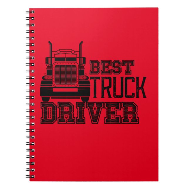 Best truck Driver Notizblock (Vorderseite)