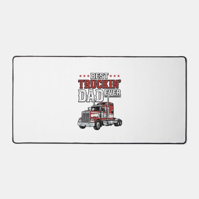 Best Truckin Dad Ever Vintage Truck Shirt Design_1 Schreibtischunterlage (Vorderseite)