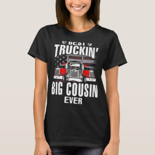 Best Truckin's BIG COUSIN je USA Flag Vater's Da T-Shirt
