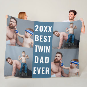 Best Twin Vater Ever Foto Fleecedecke