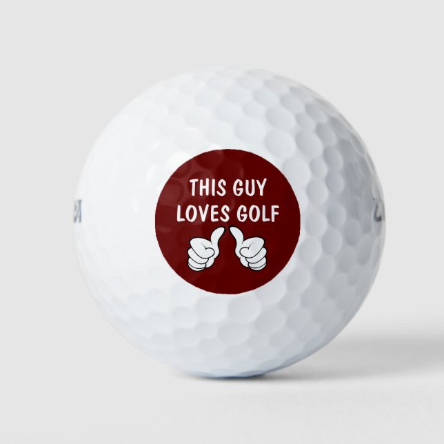 Best Typ Golf Lover Golf Balls Golfball (Vorderseite)