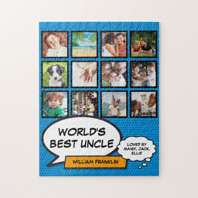 Best Uncle 12 Foto Blue Fun Comic Book Modern (Vertikal)