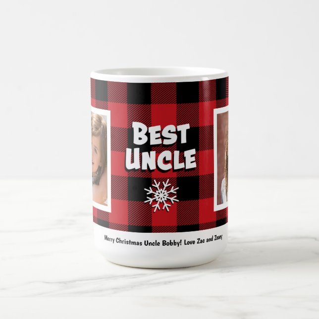 Best Uncle 2 Foto Urlaub Kaffeetasse (Mittel)