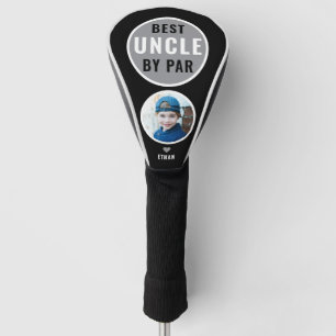Best Uncle By Par Golf Geschenk Name Foto Black Headcover