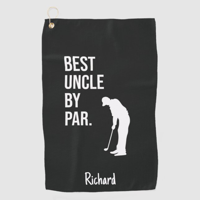 Best Uncle By Par Golfer  Golfhandtuch (Vorderseite)