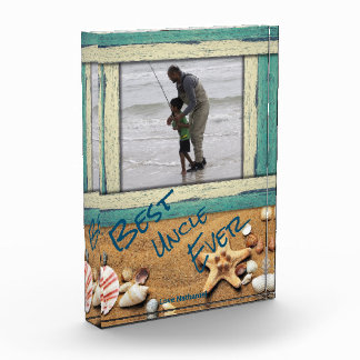 Best Uncle Ever Beach Personalisiert Custom Fotoblock