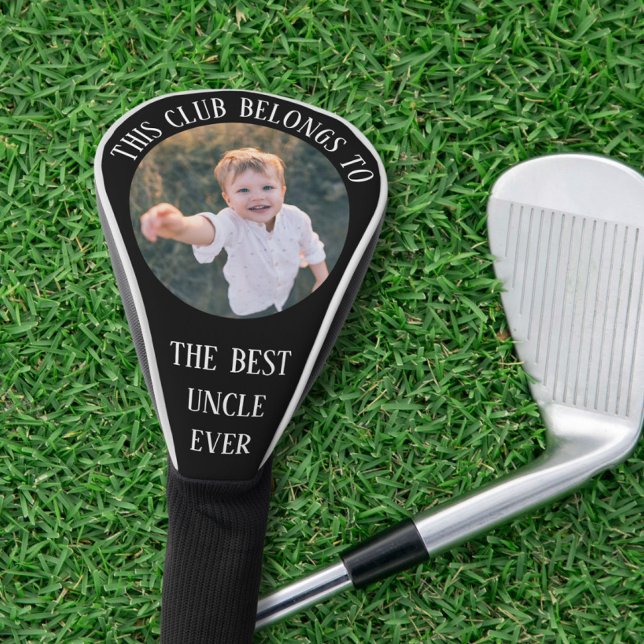 Best Uncle Foto Black Golf Headcover (Von Creator hochgeladen)