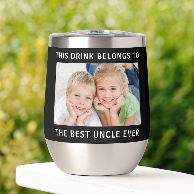 Best Uncle Foto Collage Black (Von Creator hochgeladen)