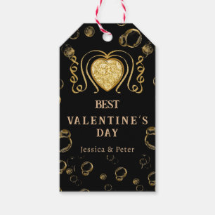 Best Valentine's Day, Bubbly & Glitzer Geschenkanhänger