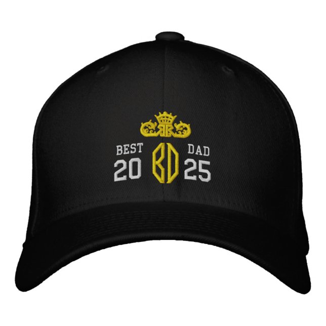 Best Vater 2025 Custom Bestickte Baseballkappe (Vorderseite)
