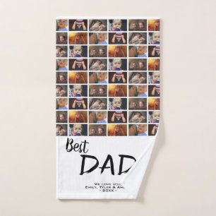 Best Vater 6 Foto Collage Family Foto Muster Handtuch