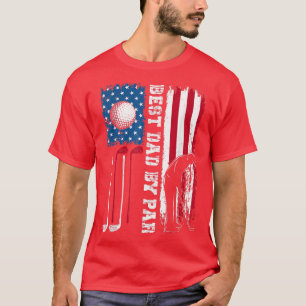 Best Vater by Par Golf Vater Amerikanischer Vater  T-Shirt