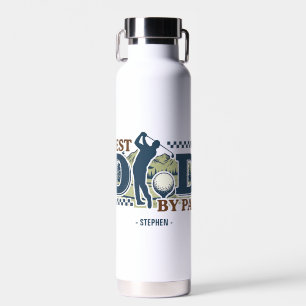 Best Vater by Par - Golf Vater Silhouette Design Trinkflasche