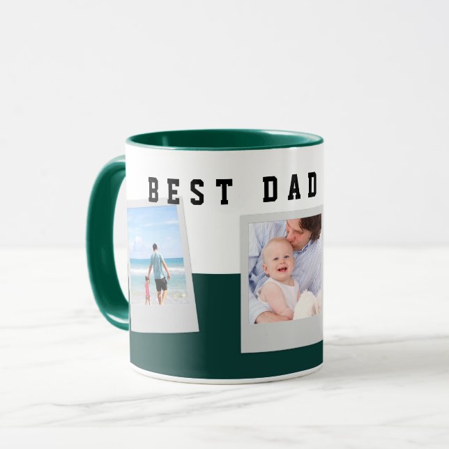 BEST VATER EVENT Custom Foto Collage Vater Geschen Tasse (Vorderseite Links)