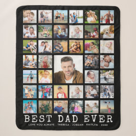 BEST VATER EVER 39 FotoCollage Personalisiert Schw Sherpadecke