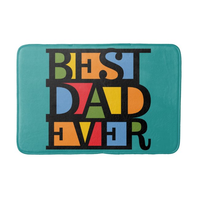 BEST VATER EVER Badmatten Badematte (Vorderseite)