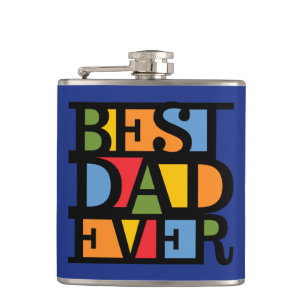 BEST VATER EVER-benutzerdefinierte Flasche Flachmann