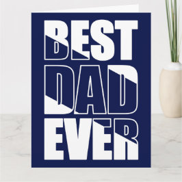 Best Vater Ever Blue Vatertag Card Karte