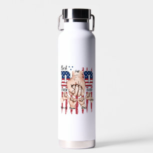 Best Vater Ever - Fist Bump USA Flag - 4 Kids Trinkflasche