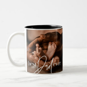 Best Vater Ever Modern Classic Einfach Elegantes F Zweifarbige Tasse