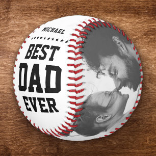 BEST VATER EVER Modernes Foto für Coole Name und  Baseball