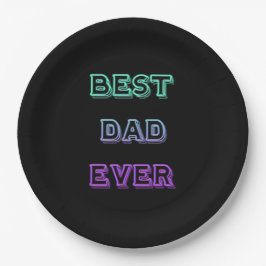 BEST VATER EVER Paper Teller 9"