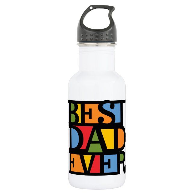 BEST VATER EVER TRINKFLASCHE (Vorderseite)