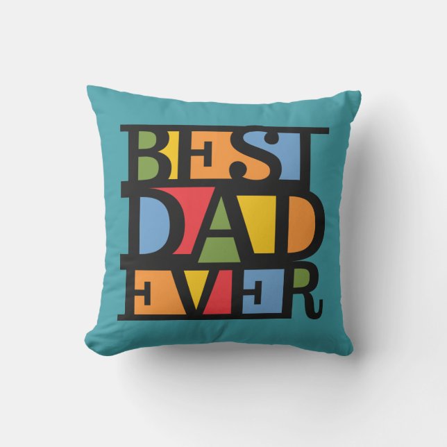 BEST VATER EVER Zollwerfer Kissen (Vorderseite)