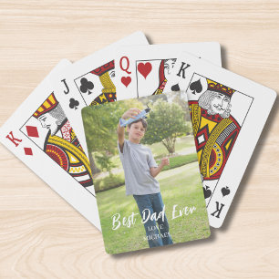 Best Vater Foto Personalisiert Spielkarten