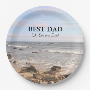 Best Vater Foto Wavy Atlantic Ocean Blue Sky Pappteller