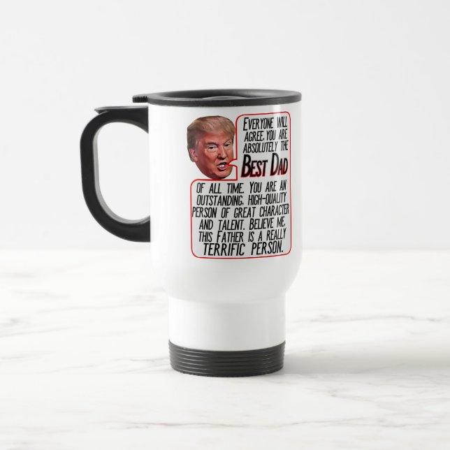 Best Vater Funny Donald Trump Vathers Day Reisebecher (Links)
