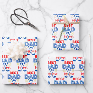 Best Vater Golf Wrapping Paper Flachblatt Set 3 Geschenkpapier Set