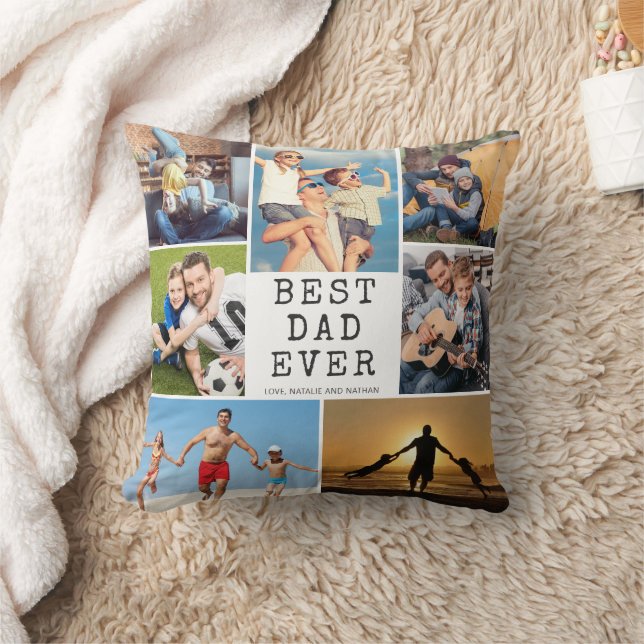 BEST VATER JE 7 Fotos - Benutzerdefinierte Farbe Kissen (Decke)