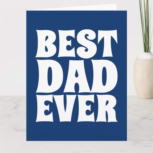 BEST VATER JE GIANT GREETING CARDS KARTE (Vorderseite)