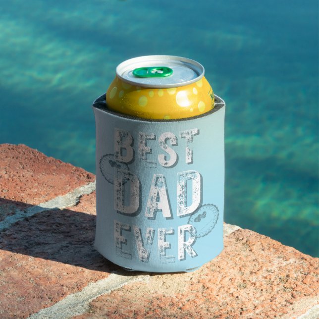 Best Vater je Grunge Typografy Foto Dosenkühler (In Situ Pool)